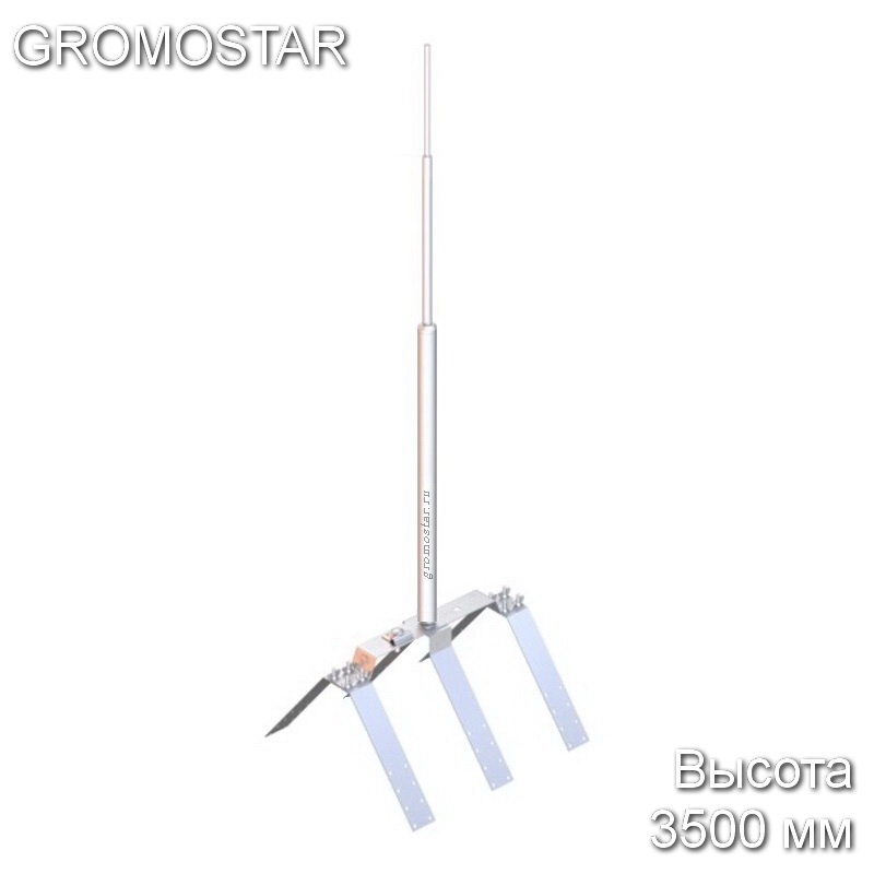 Молниеприёмник на прямой конёк 3,5 метра