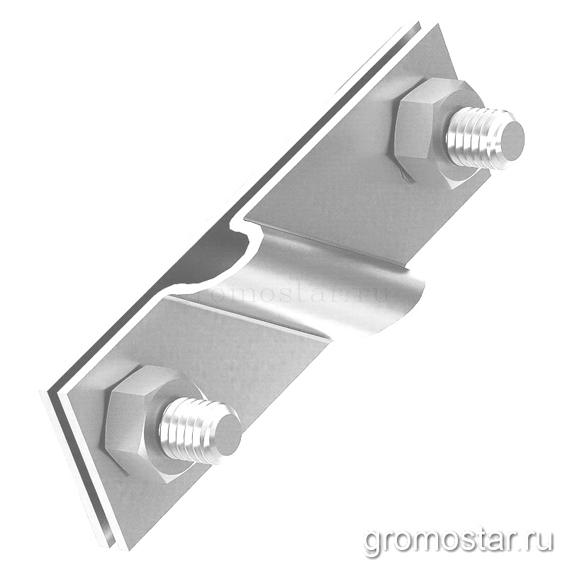 Соединитель заземления для стержня Ø16 мм., полосы 50 мм. и круга Ø8 мм.