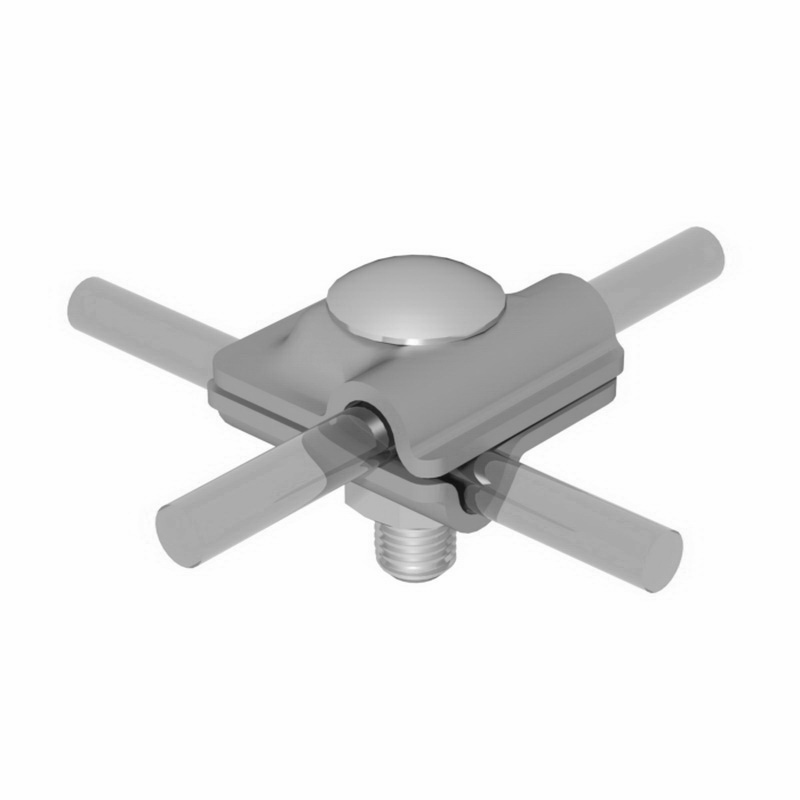 Зажим крестообразный из оцинкованной стали