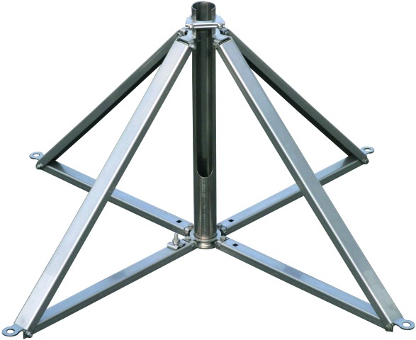 Четырехнога для молниеприемной мачты от 5 до 7 метров